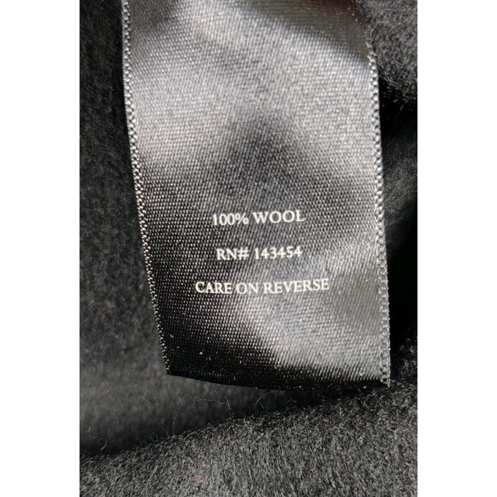Williams & Kent  100% Wool Flannel Button Up Shirt Mens XXLarge Black Gray Flaw - Picture 11 of 11